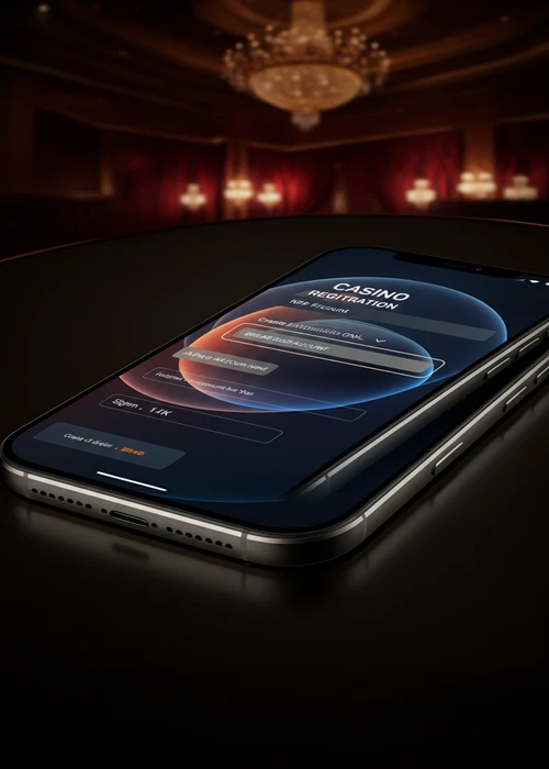 Grafische Darstellung des einfachen 3-Schritte-Registrierungsprozesses im Spin Palace Casino für neue Spieler.